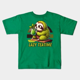 Matcha sloth Kids T-Shirt